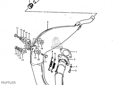 MUFFLER - RM80X 1980 (T)