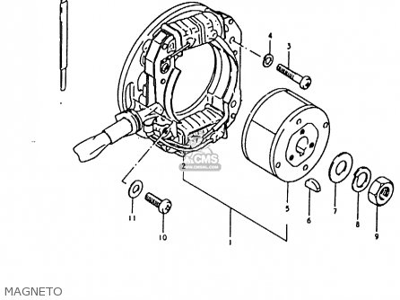 Suzuki RM80X 1981 (X) parts lists and schematics