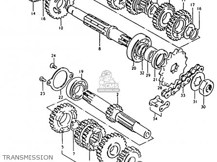 TRANSMISSION - RM80X 1981 (X)