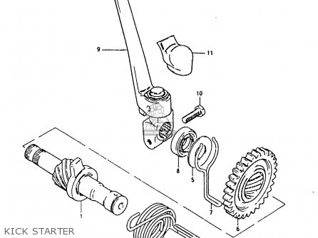 KICK STARTER - RM80X 1981 (X)