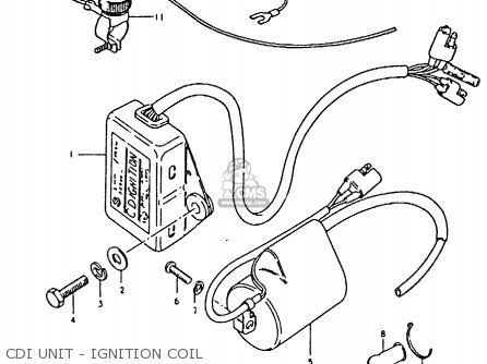 CDI UNIT - IGNITION COIL - RM80X 1981 (X)