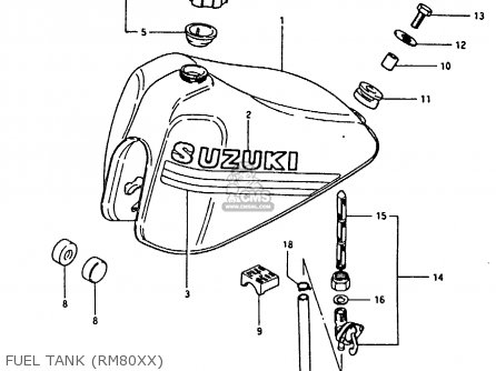 FUEL TANK (RM80XX) - RM80X 1981 (X)