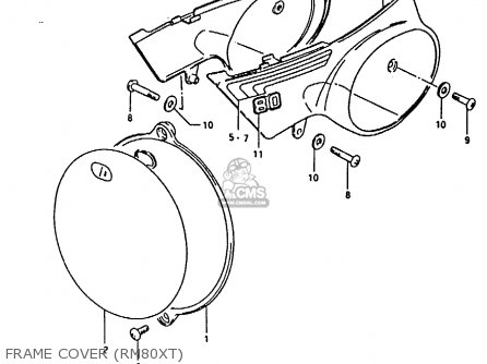 FRAME COVER (RM80XT) - RM80X 1981 (X)