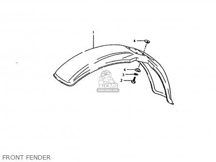FRONT FENDER - RM80X 1981 (X)