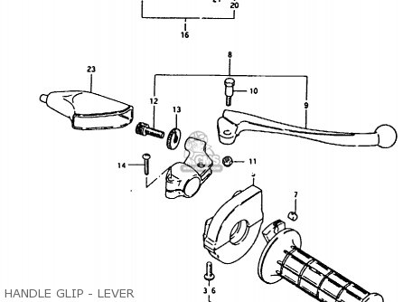 HANDLE GLIP - LEVER - RM80X 1981 (X)