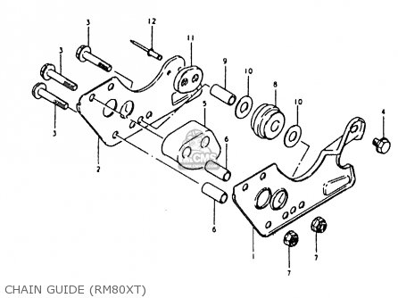 CHAIN GUIDE (RM80XT) - RM80X 1981 (X)