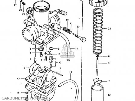 CARBURETOR (RM80XX) - RM80X 1981 (X)