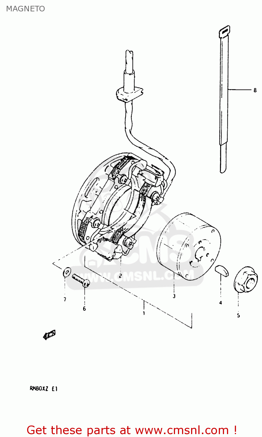 MAGNETO RM80X 1982 (Z)