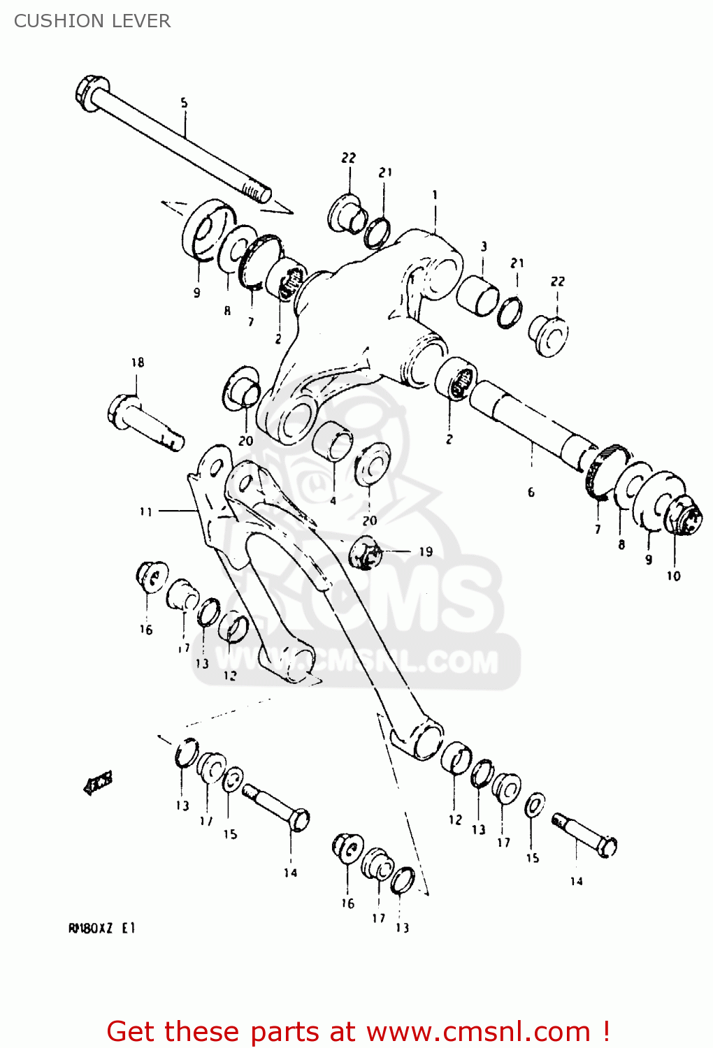 CUSHION LEVER RM80X 1982 (Z)