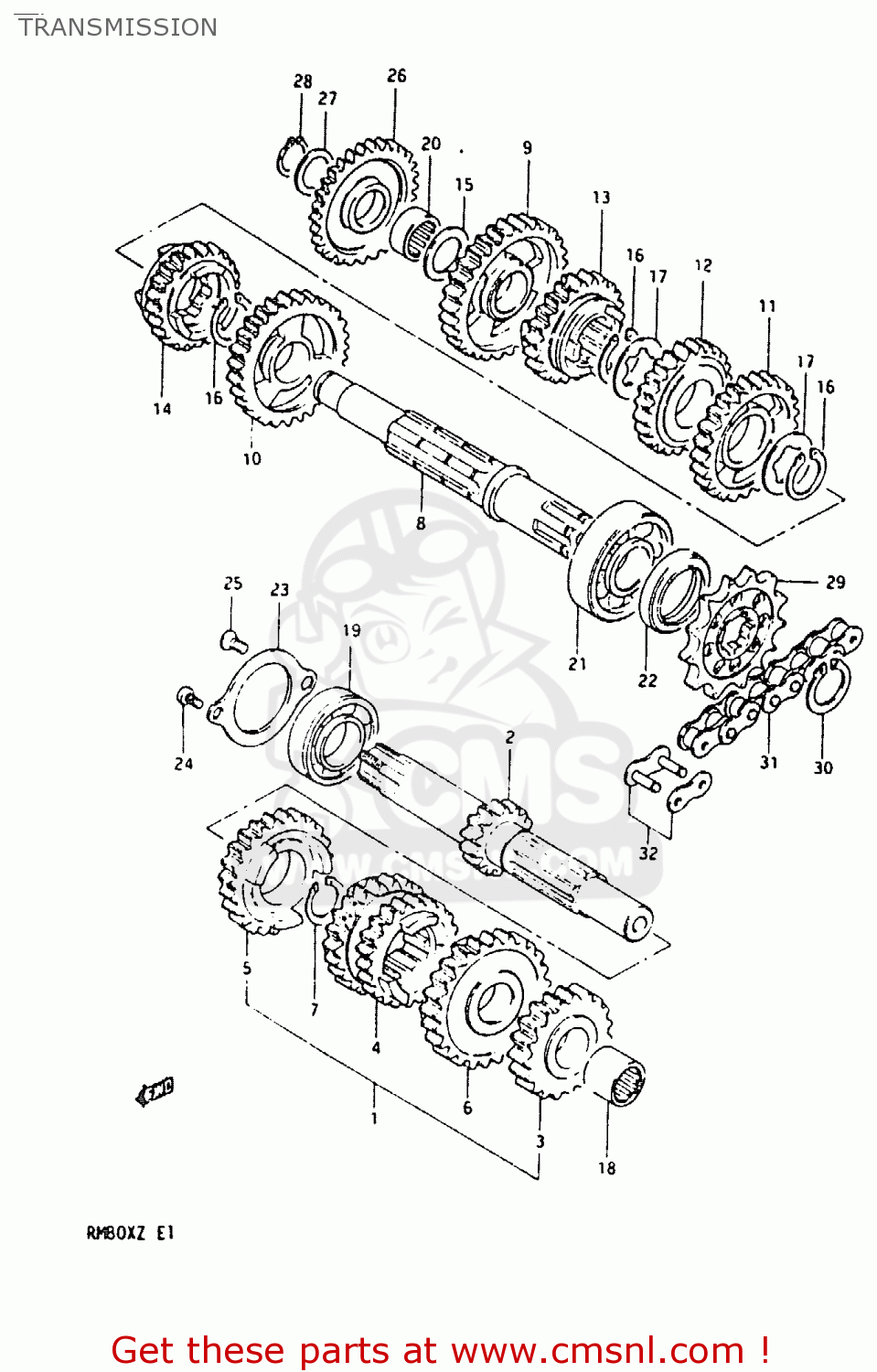 TRANSMISSION RM80X 1982 (Z)