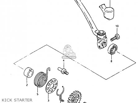 KICK STARTER - RM80X 1982 (Z)