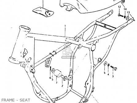 FRAME - SEAT - RM80X 1982 (Z)
