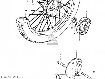 FRONT WHEEL - RM80X 1982 (Z)