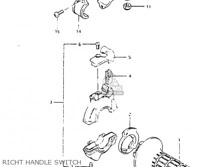 RICHT HANDLE SWITCH - RM80X 1982 (Z)