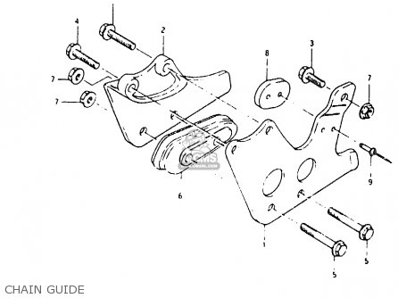 CHAIN GUIDE - RM80X 1982 (Z)