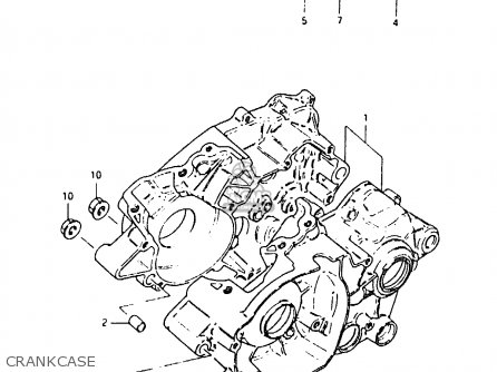 CRANKCASE - RM80X 1982 (Z)