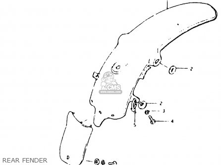 REAR FENDER - RM80X 1982 (Z)