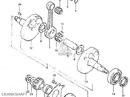 CRANKSHAFT - RM80X 1982 (Z)