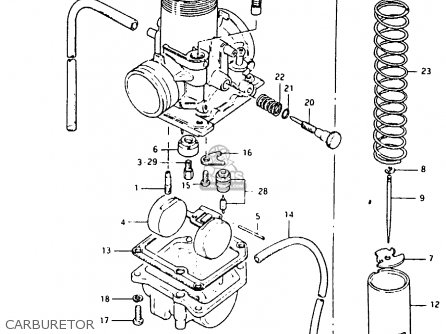 CARBURETOR - RM80X 1982 (Z)