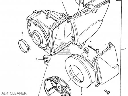 AIR CLEANER - RM80X 1982 (Z)