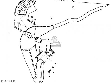 MUFFLER - RM80X 1982 (Z)