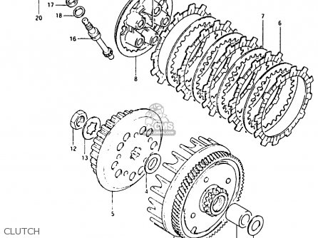 CLUTCH - RM80X 1982 (Z)