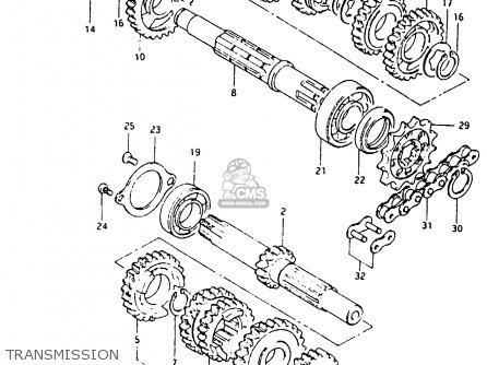 TRANSMISSION - RM80X 1982 (Z)