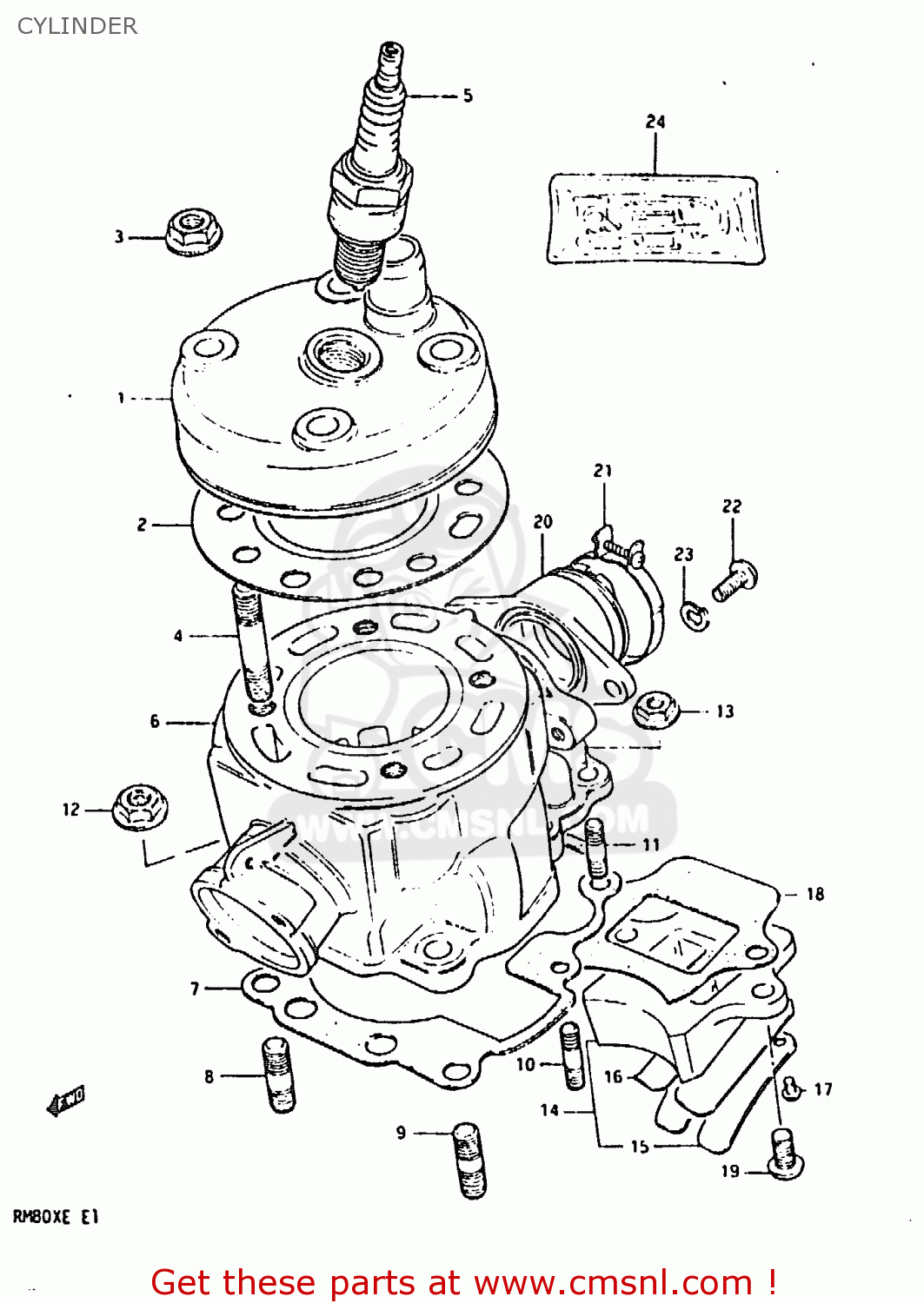 CYLINDER RM80X 1983 (D)