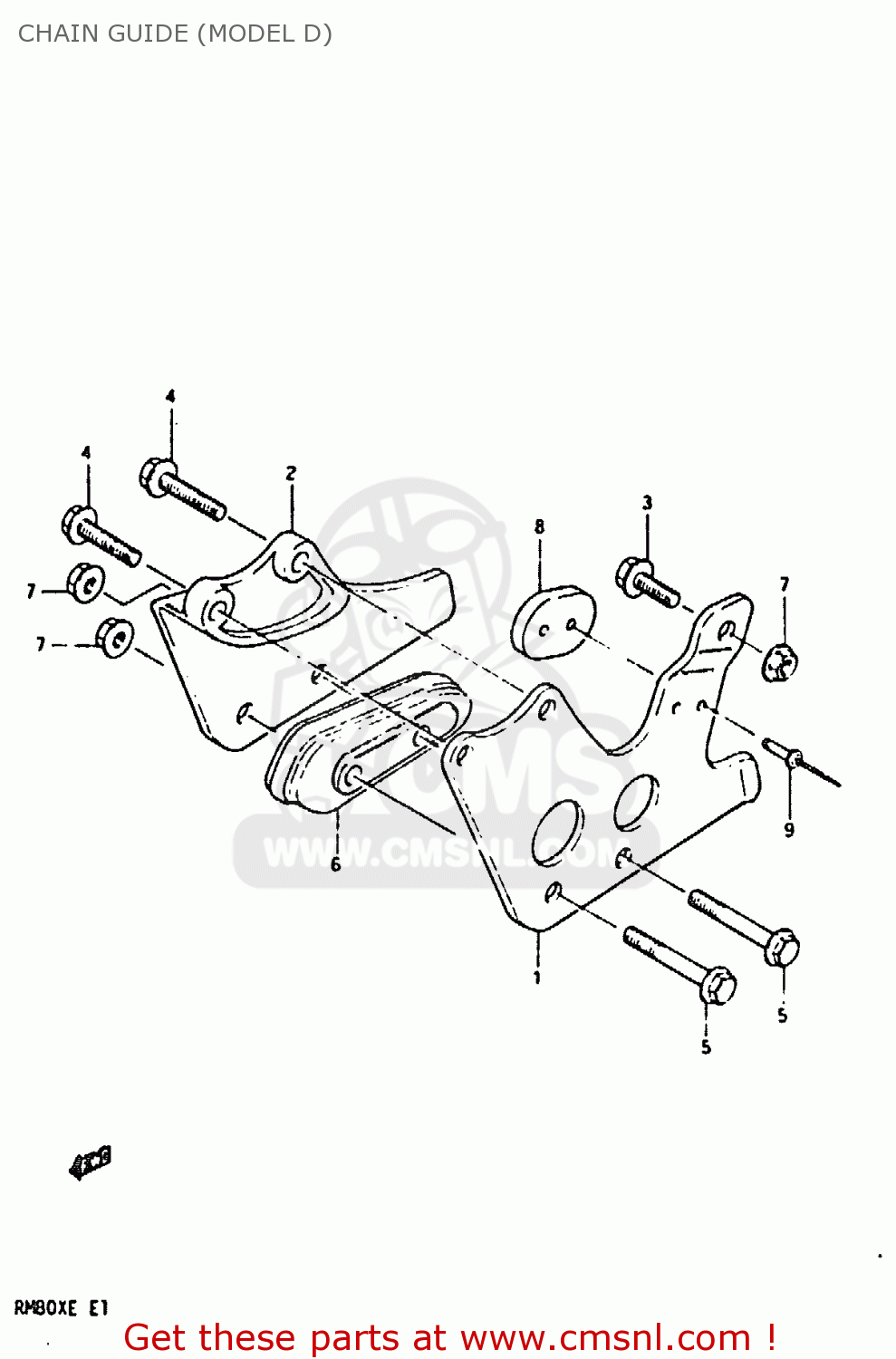 CHAIN GUIDE (MODEL D) RM80X 1983 (D)