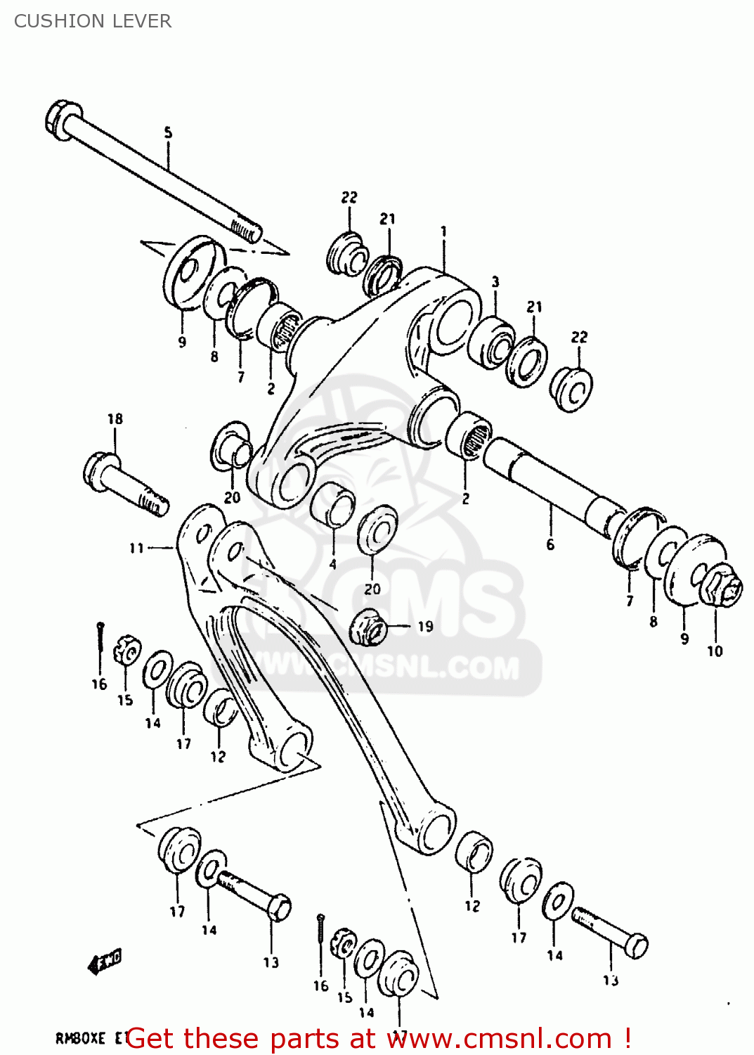 CUSHION LEVER RM80X 1983 (D)