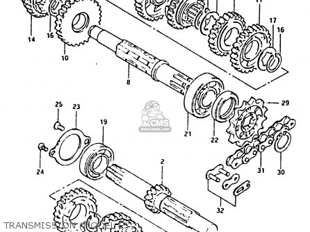 TRANSMISSION (MODEL E) - RM80X 1983 (D)