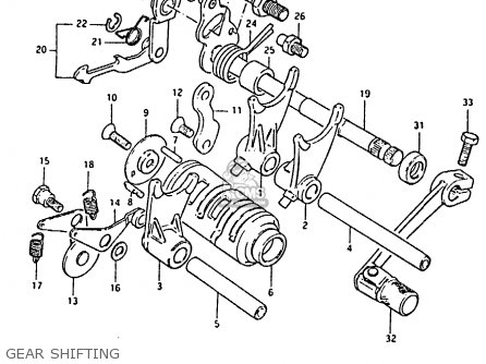 GEAR SHIFTING - RM80X 1983 (D)