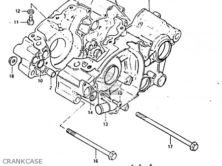 CRANKCASE - RM80X 1983 (D)