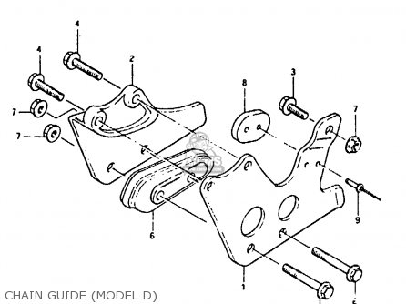 CHAIN GUIDE (MODEL D) - RM80X 1983 (D)