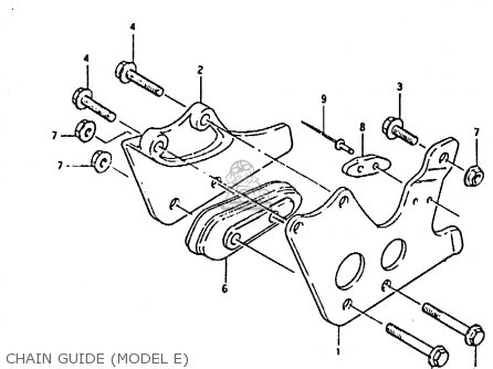 CHAIN GUIDE (MODEL E) - RM80X 1983 (D)