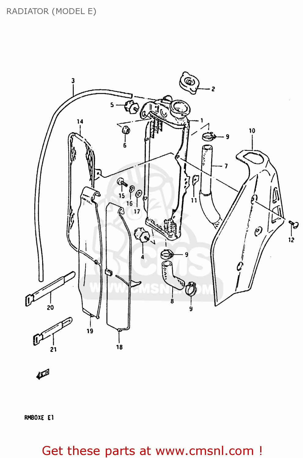 RADIATOR (MODEL E) RM80X 1984 (E)