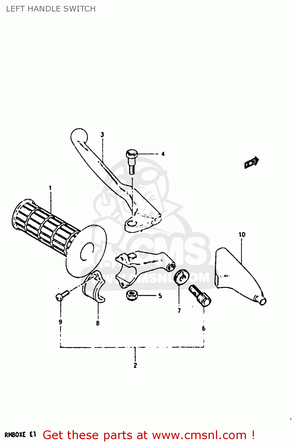 LEFT HANDLE SWITCH RM80X 1984 (E)