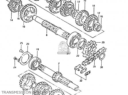 TRANSMISSION (MODEL D) - RM80X 1984 (E)