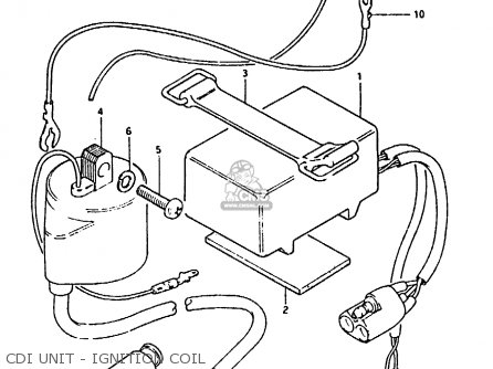 CDI UNIT - IGNITION COIL - RM80X 1984 (E)