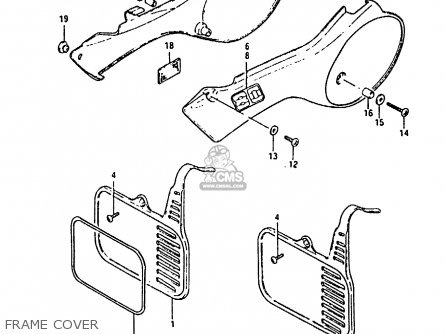 FRAME COVER - RM80X 1984 (E)