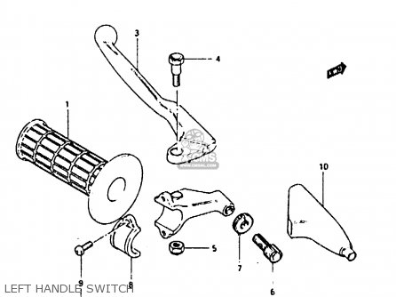 LEFT HANDLE SWITCH - RM80X 1984 (E)