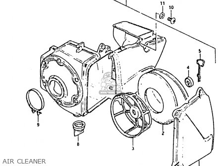AIR CLEANER - RM80X 1984 (E)