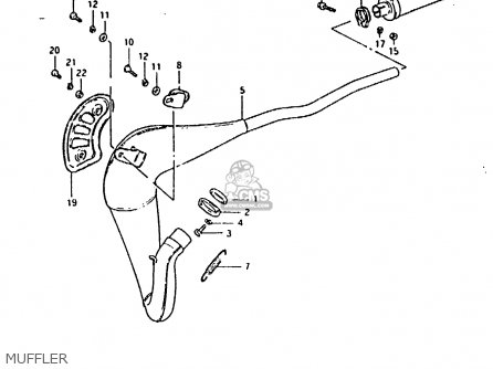 MUFFLER - RM80X 1984 (E)