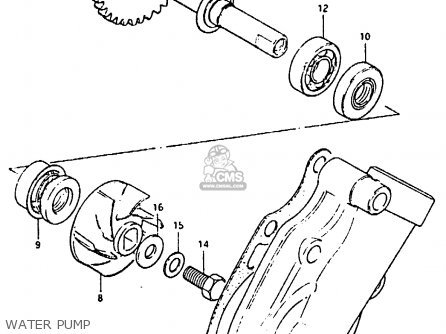 WATER PUMP - RM80X 1984 (E)
