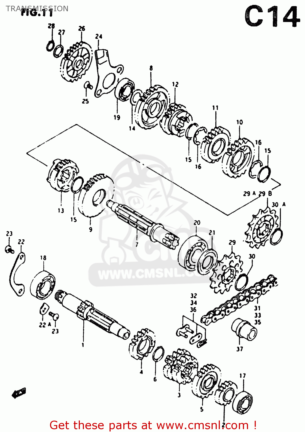TRANSMISSION RM80X 1986 (G)
