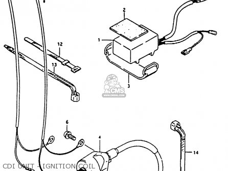CDI UNIT - IGNITION COIL - RM80X 1986 (G)