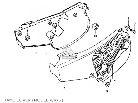 FRAME COVER (MODEL P/R/S) - RM80X 1986 (G)