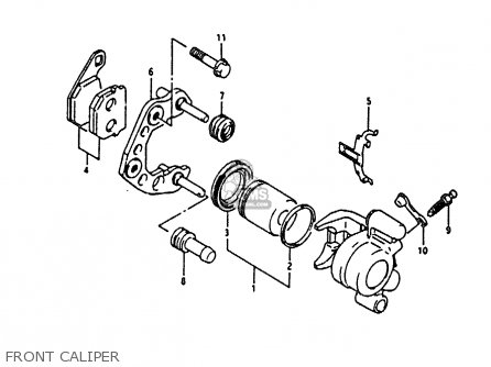 FRONT CALIPER - RM80X 1986 (G)