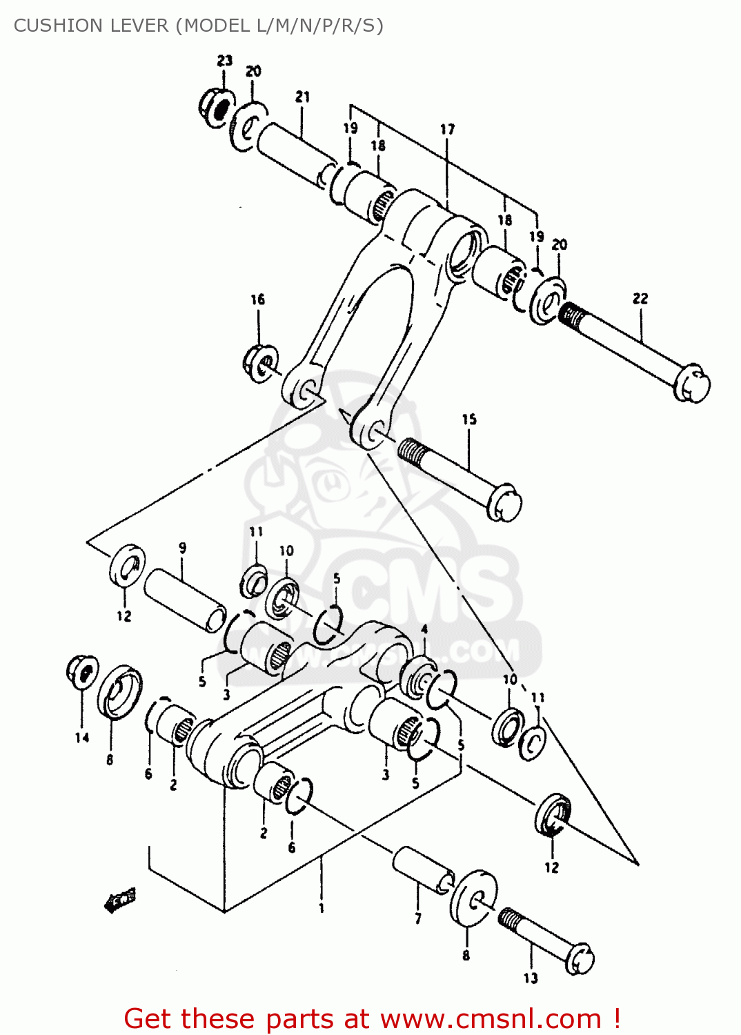 CUSHION LEVER (MODEL L/M/N/P/R/S) RM80X 1987 (H)