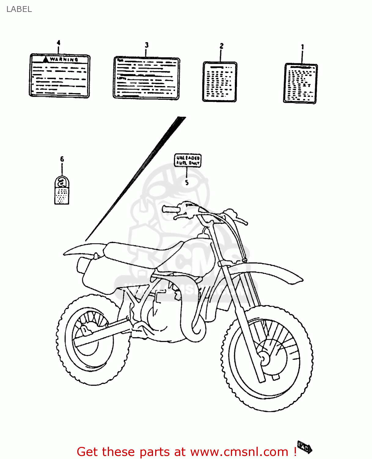 LABEL RM80X 1987 (H)